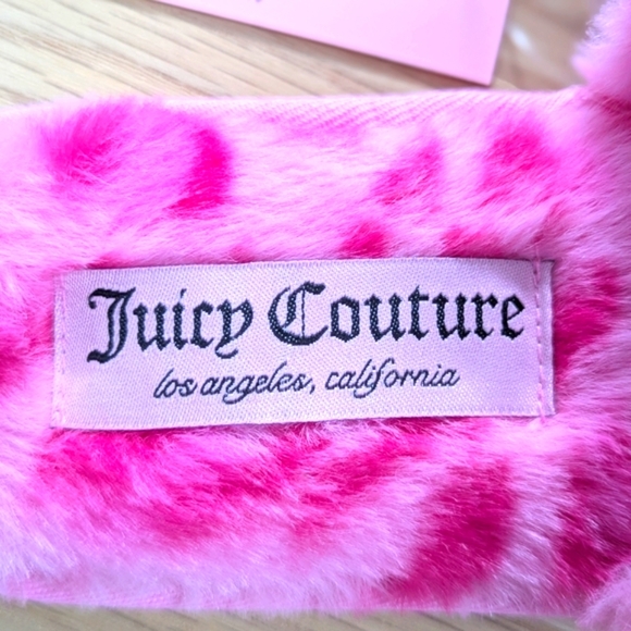 BNWT Juicy Couture Women's (Size Small 5/6) Faux-Fur Slide-In Slippers - Picture 5 of 11
